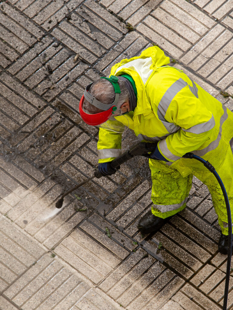 Hochdruckreinigung Hamburg Einfahrt und Terrasse