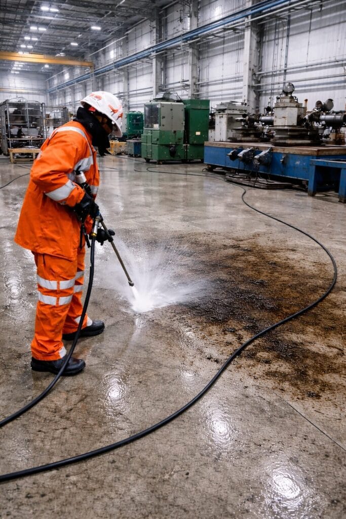 hamburg steinreinigung werkhallenreinigung