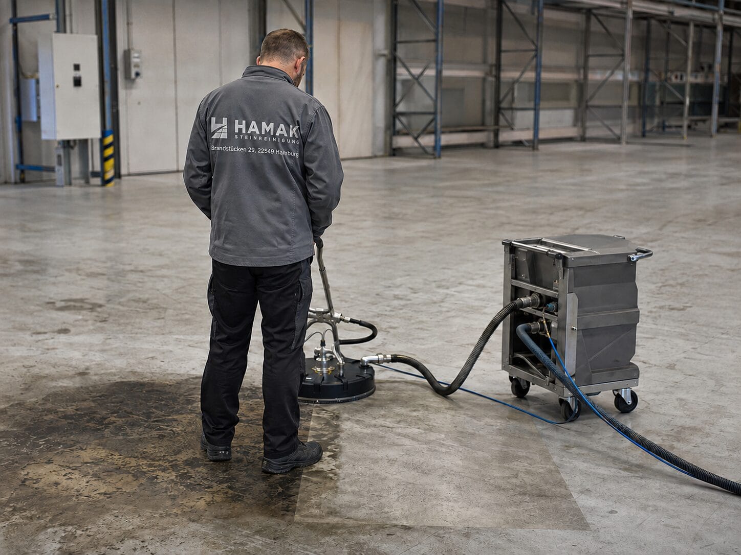 Auswahl der HAMAK Spezialtechnik nach Untergrund und Art der Verschmutzung